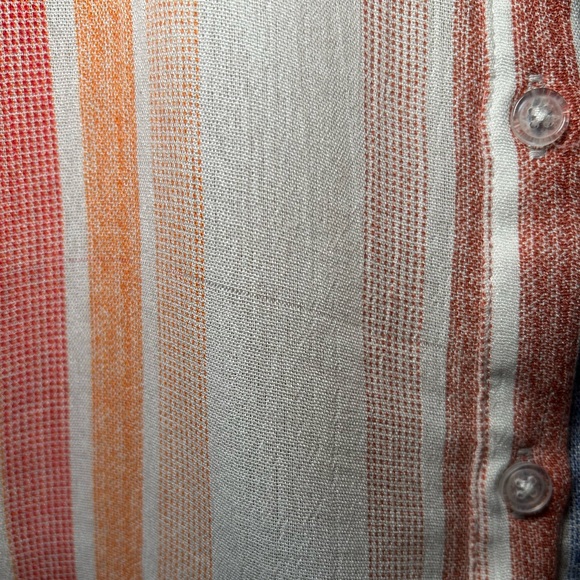 🧁Vintage Jac Dale. Sleeveless Rainbow Stripes Print with lace up side detailing. - Picture 9 of 12